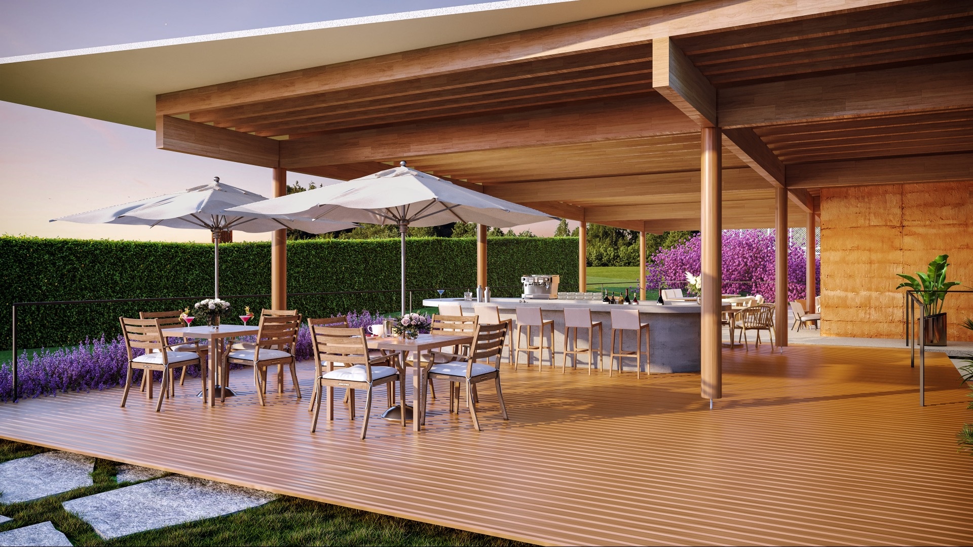 Galeria: Perspectiva ilustrada Pool Bar